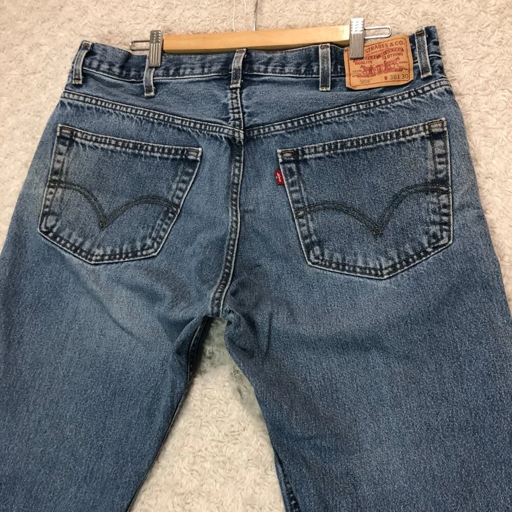 Levi's 503 Men's‎ Regular Fit Blue Jeans Size 38W 30L